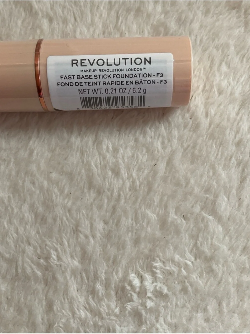Revolution Cream Stick Foundation in Pale Pink-Tan Tube